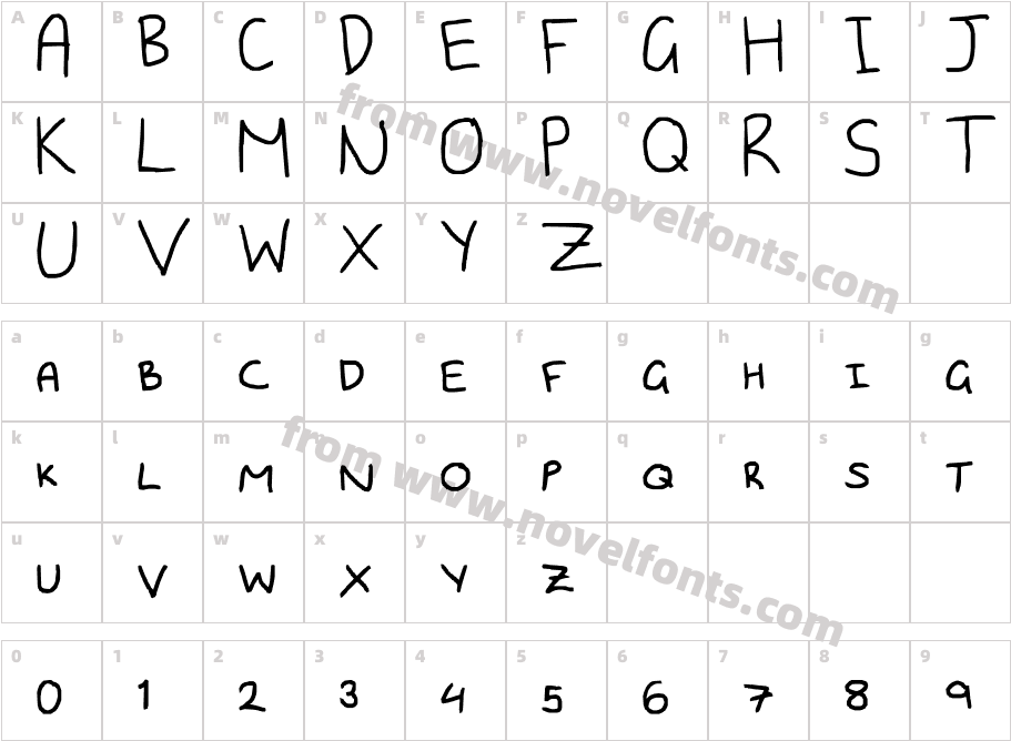 capital funCharacter Map