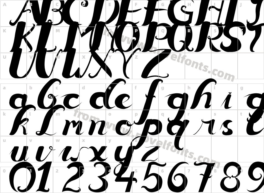 ceicillia16121Character Map