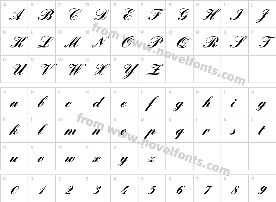 309-CAI978Character Map