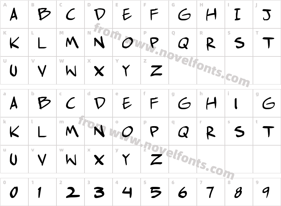 comic huslteCharacter Map