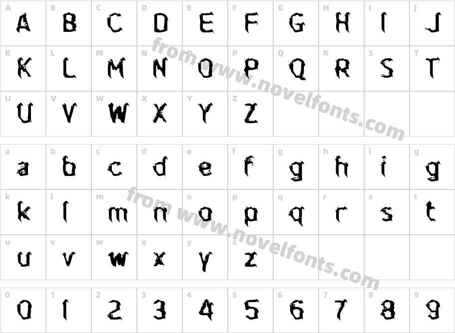 d DalemCharacter Map