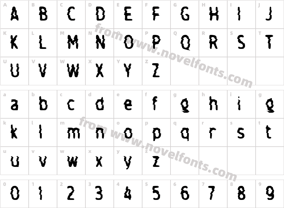 dDliyutCharacter Map