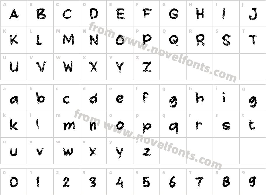 dDongkrakCharacter Map