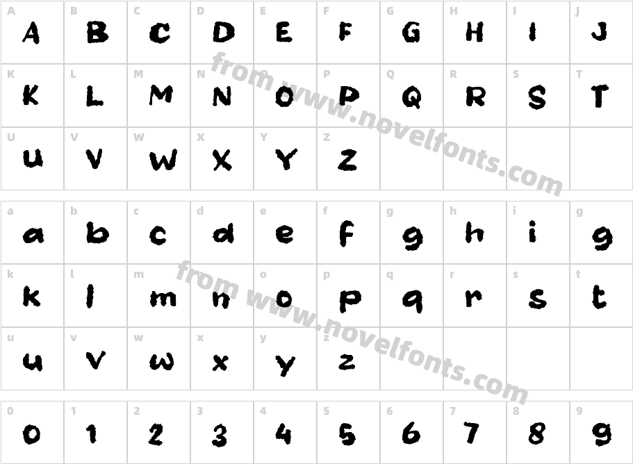 dDusteryCharacter Map