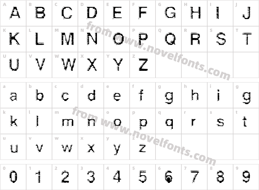 deRezCharacter Map