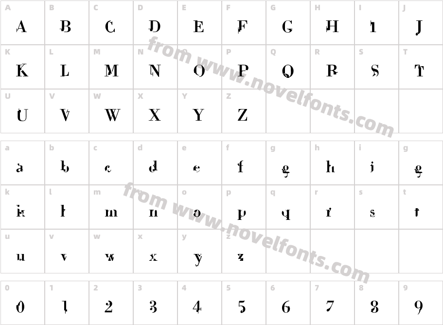 dekaleCharacter Map