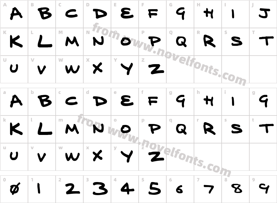 delarge marker penCharacter Map