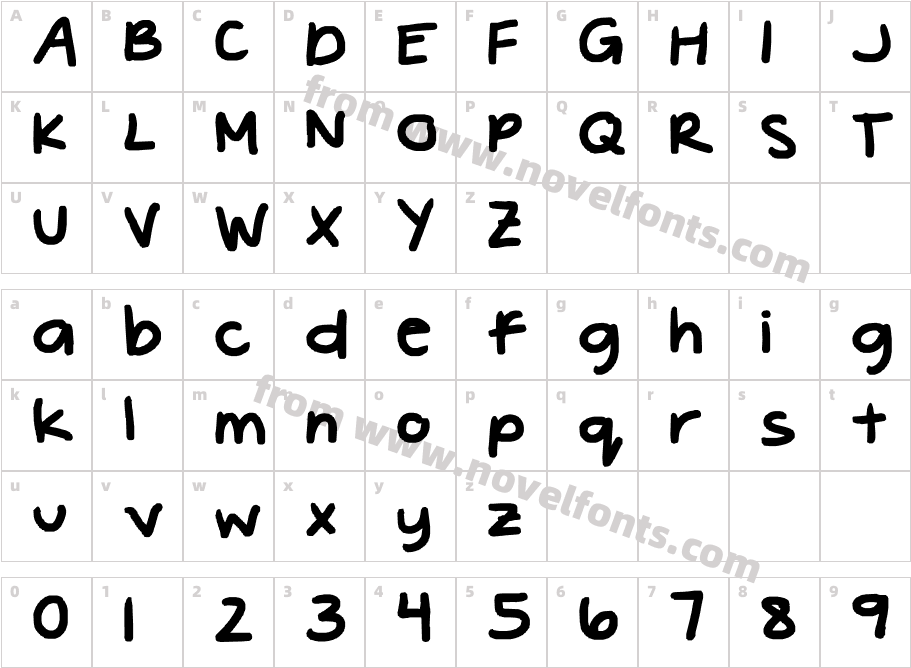 dillyCharacter Map