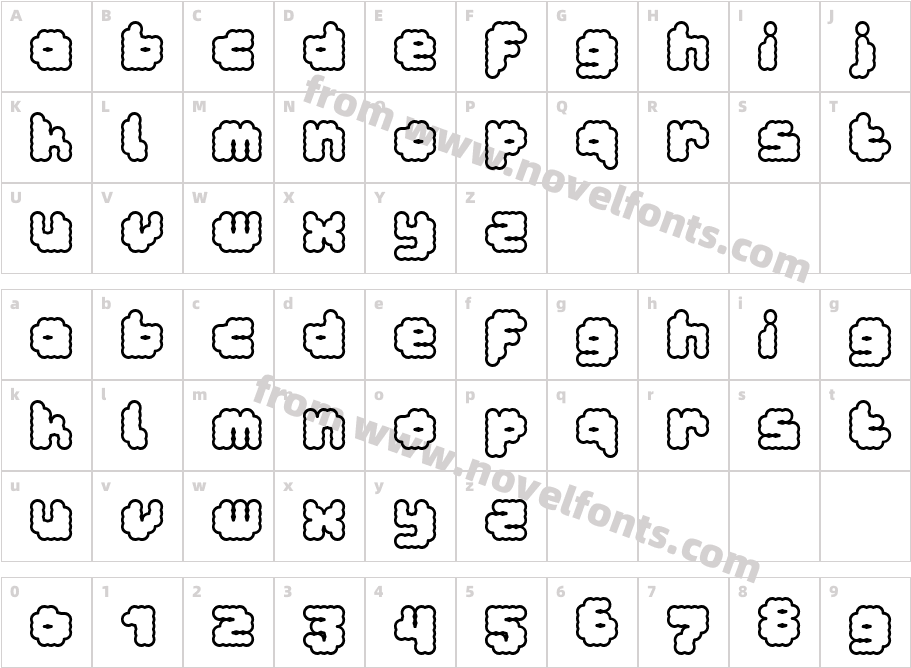 dottocremaCharacter Map