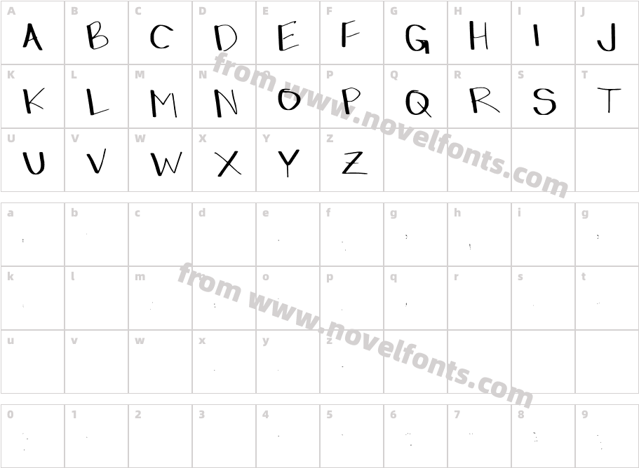 dressinupCharacter Map