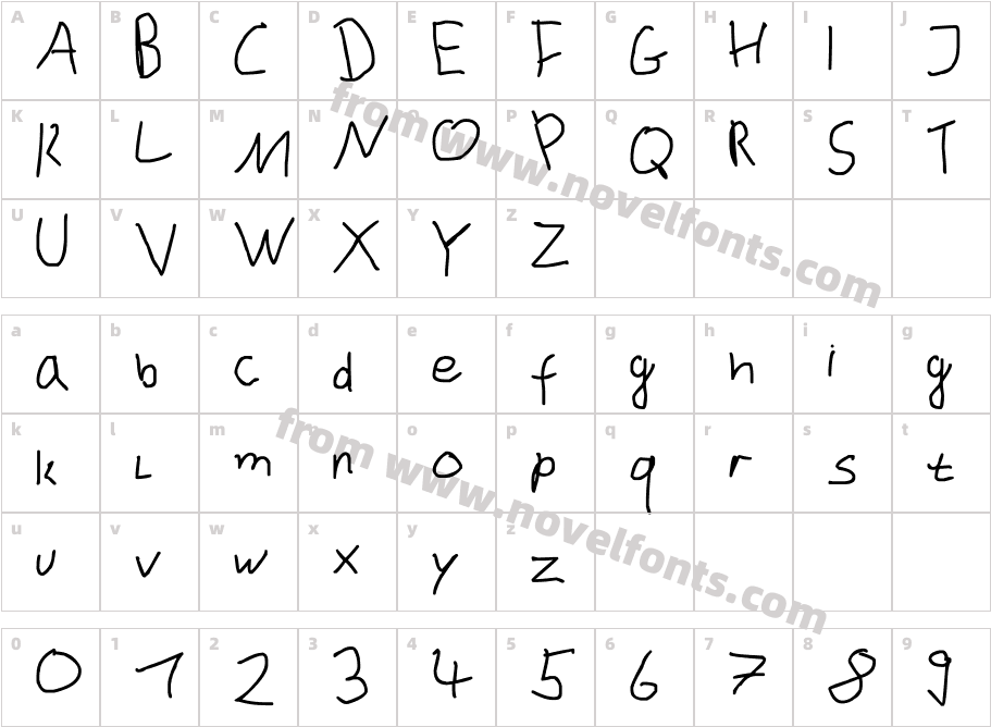 dustinhofont_betaCharacter Map