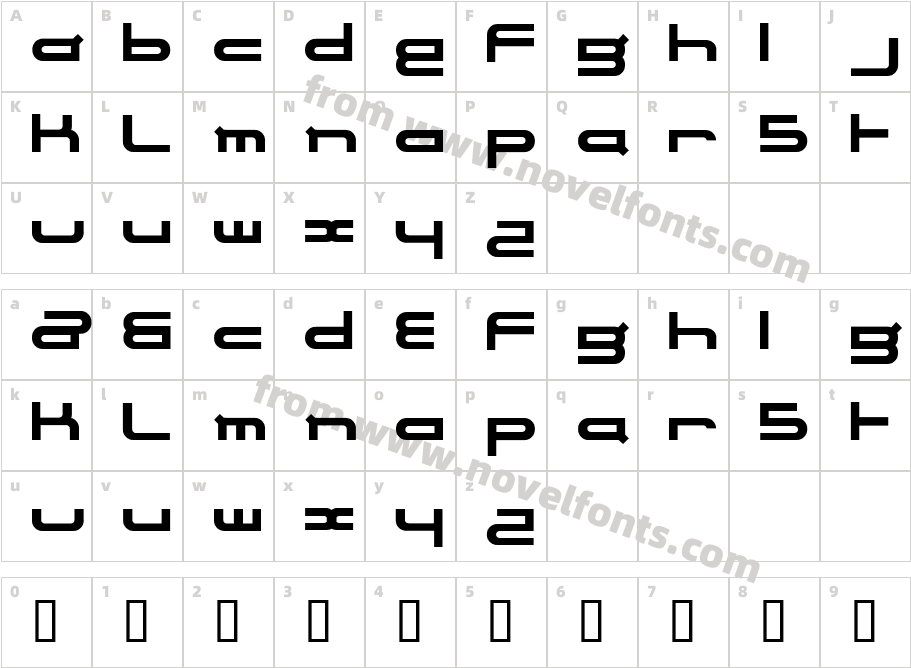 electranceCharacter Map