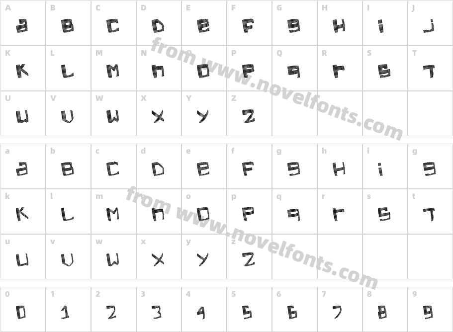 electricfeelCharacter Map