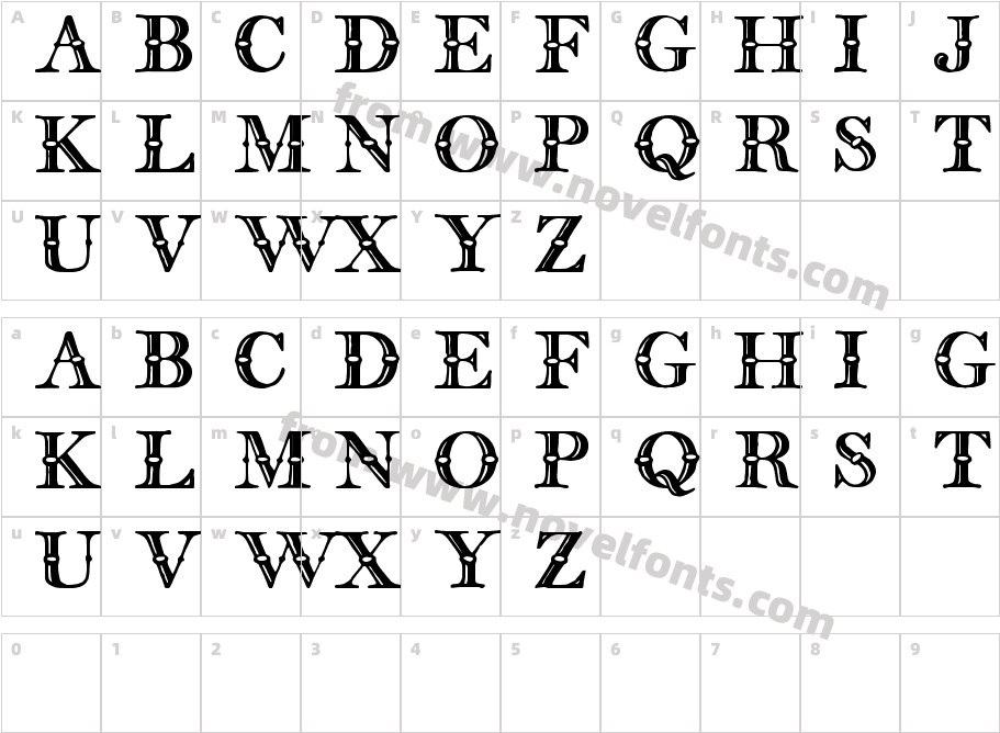 english two line tfbCharacter Map