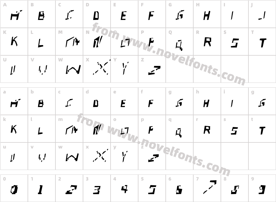 err0r ObliqueCharacter Map