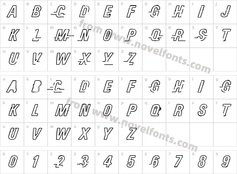 essoCharacter Map