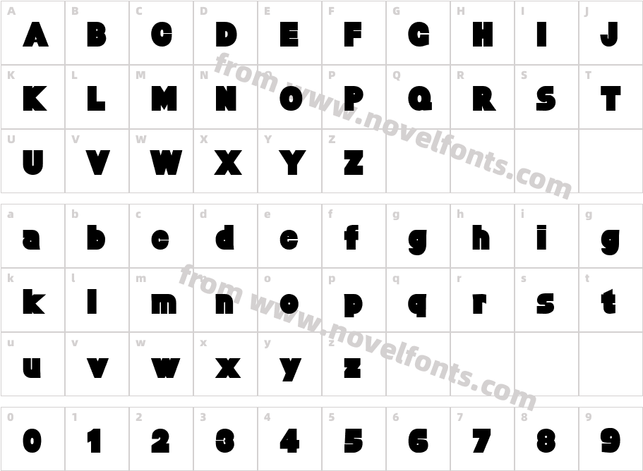 Baltar Extra HeavyCharacter Map