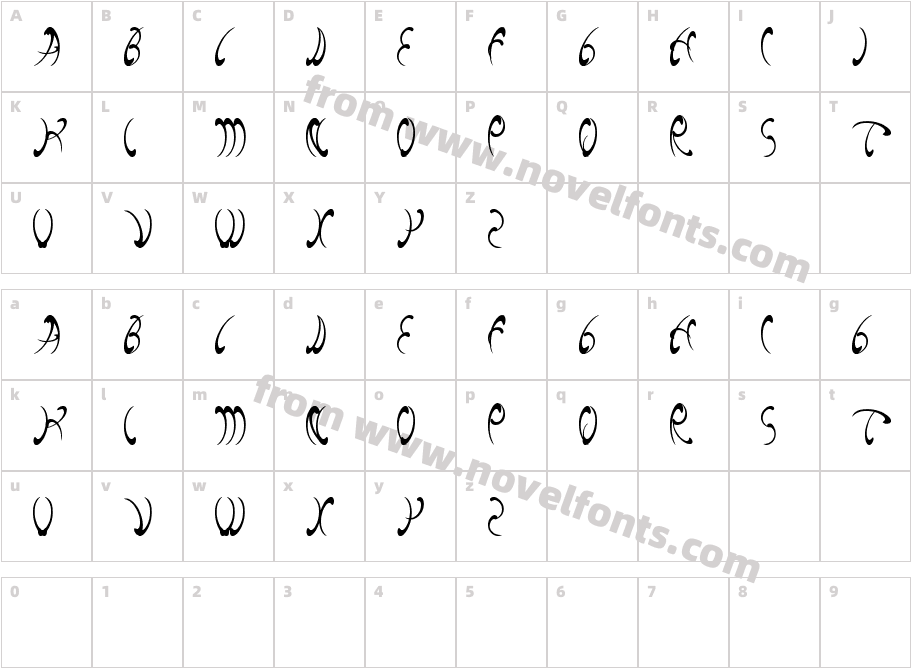 fish boneCharacter Map