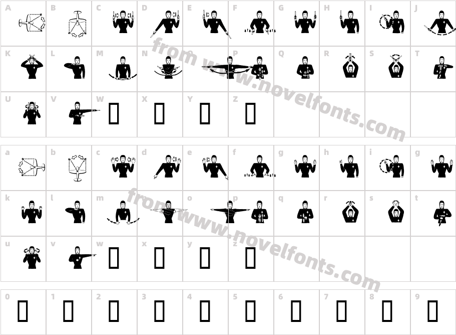 flyboyCharacter Map