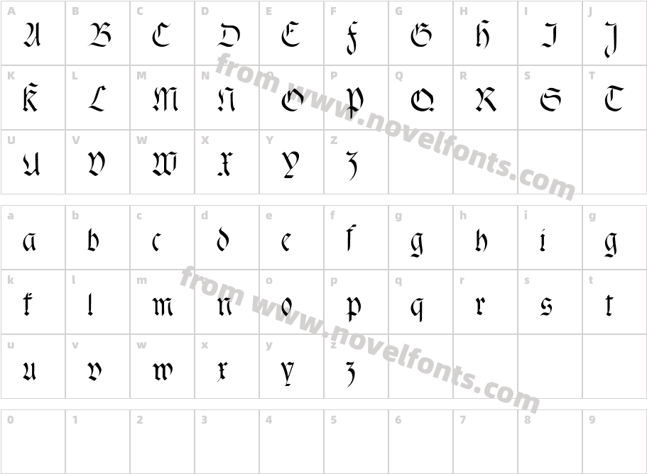 fractaCharacter Map