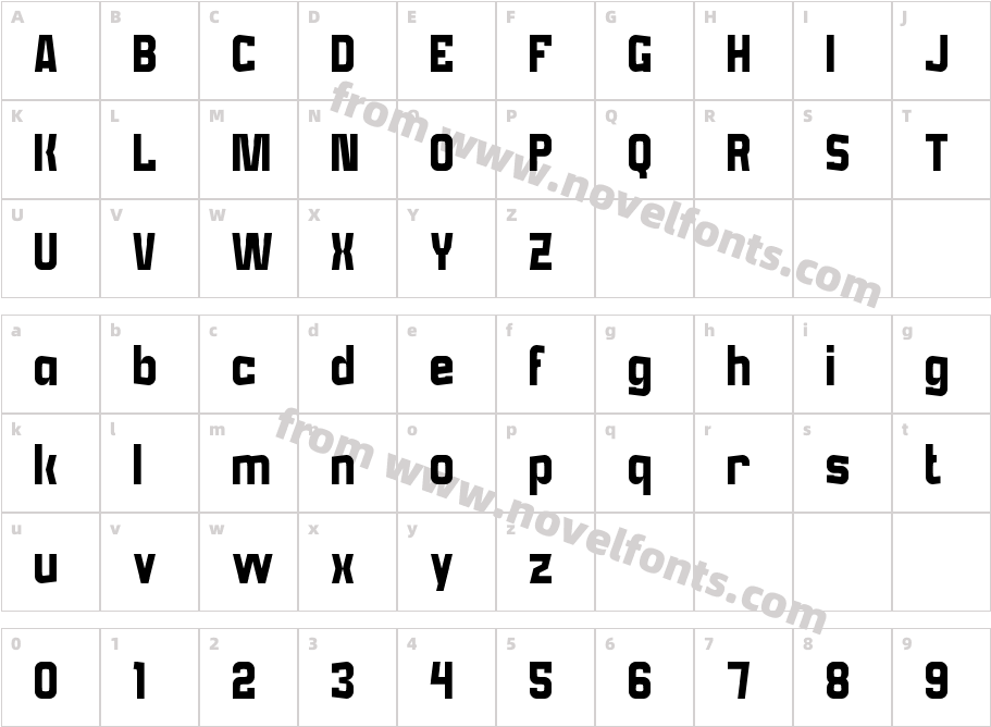 fs sorCharacter Map