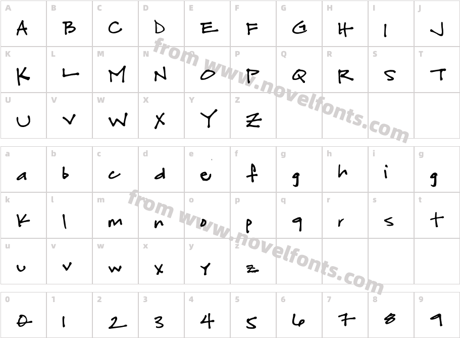 fuchsiabuddhaCharacter Map