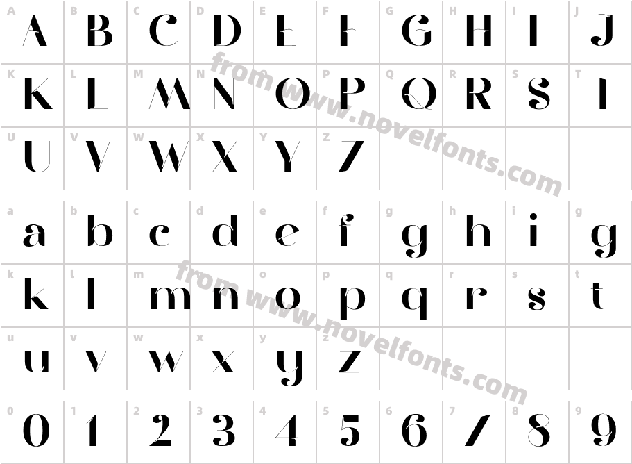 gramling RegularCharacter Map