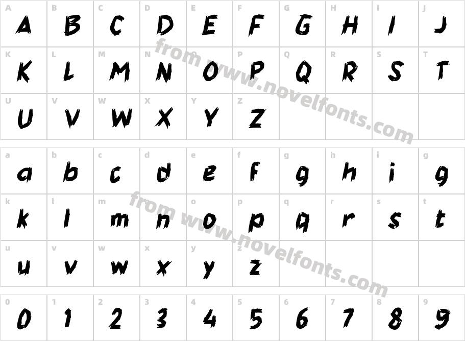 hHajiroCharacter Map