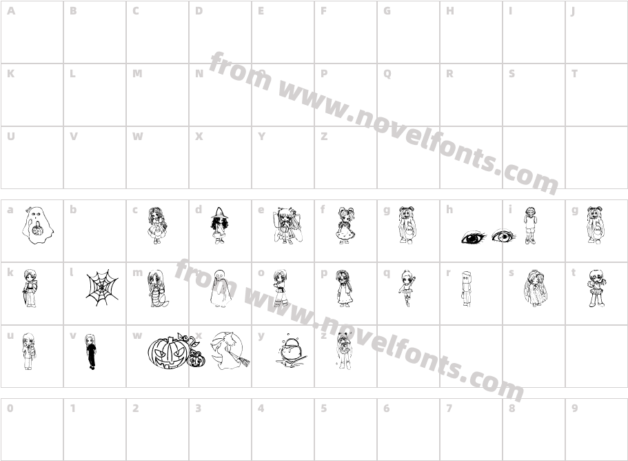 halloween2001Character Map