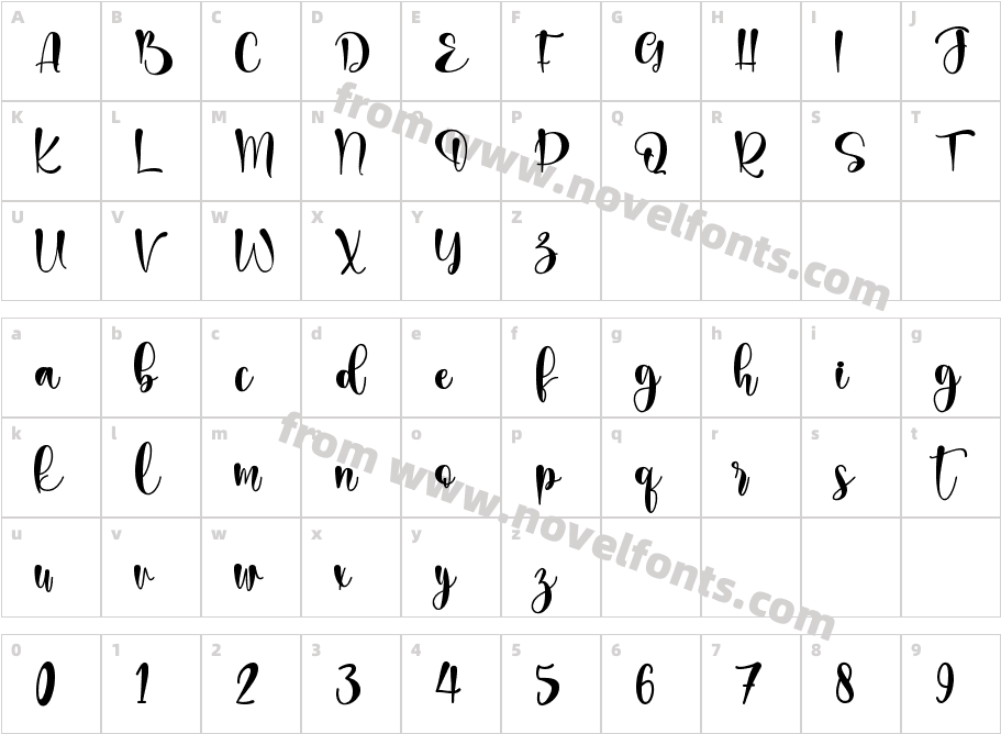 heartberry - personal useCharacter Map