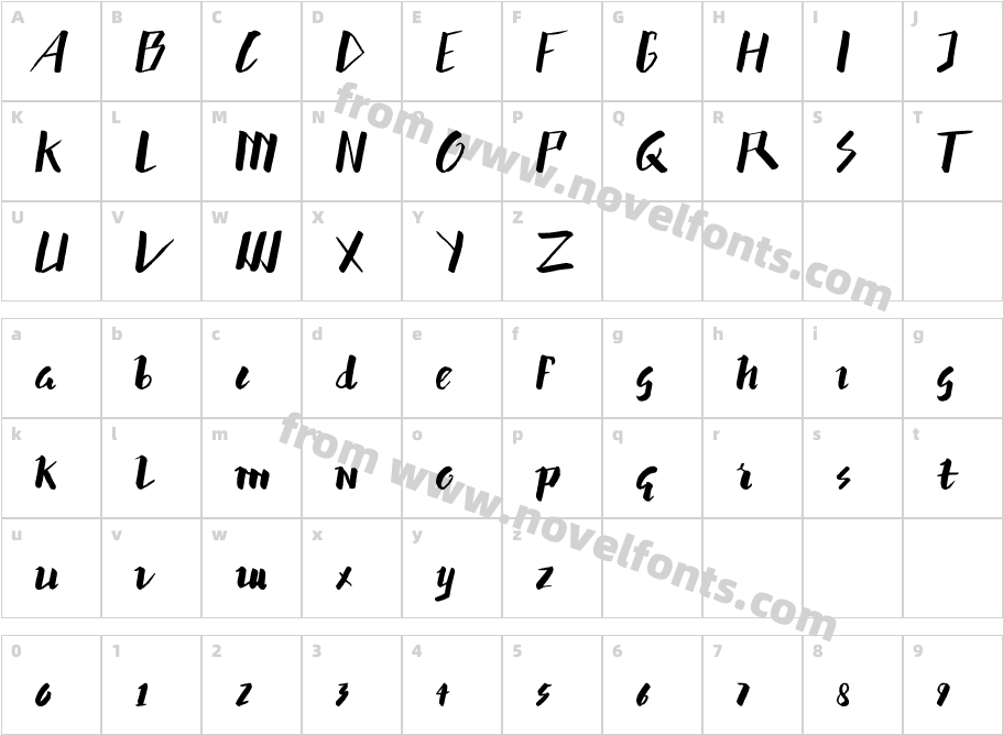 hummerCharacter Map