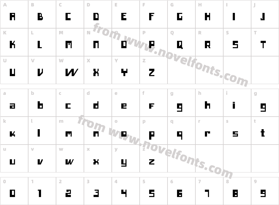 ineroCharacter Map