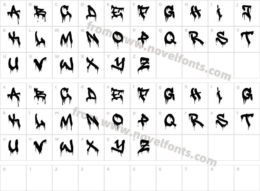 justfist2Character Map