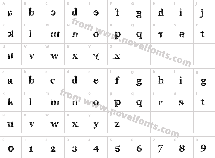 karabinE.Character Map