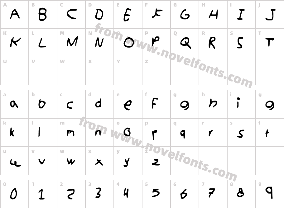 kidswrittingCharacter Map