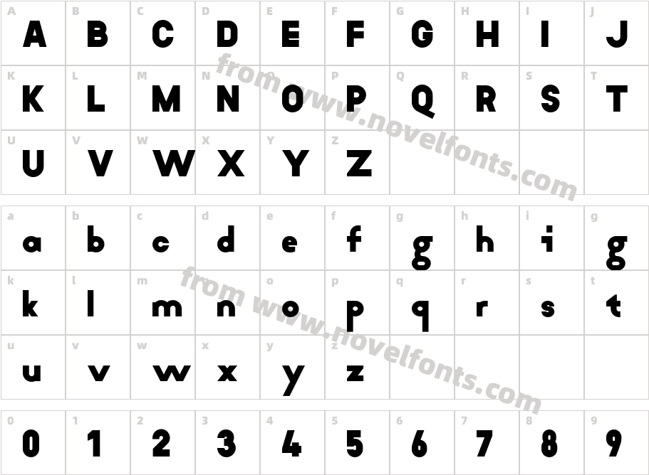 koliko BoldCharacter Map