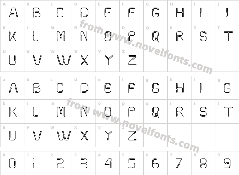 kuxuCharacter Map