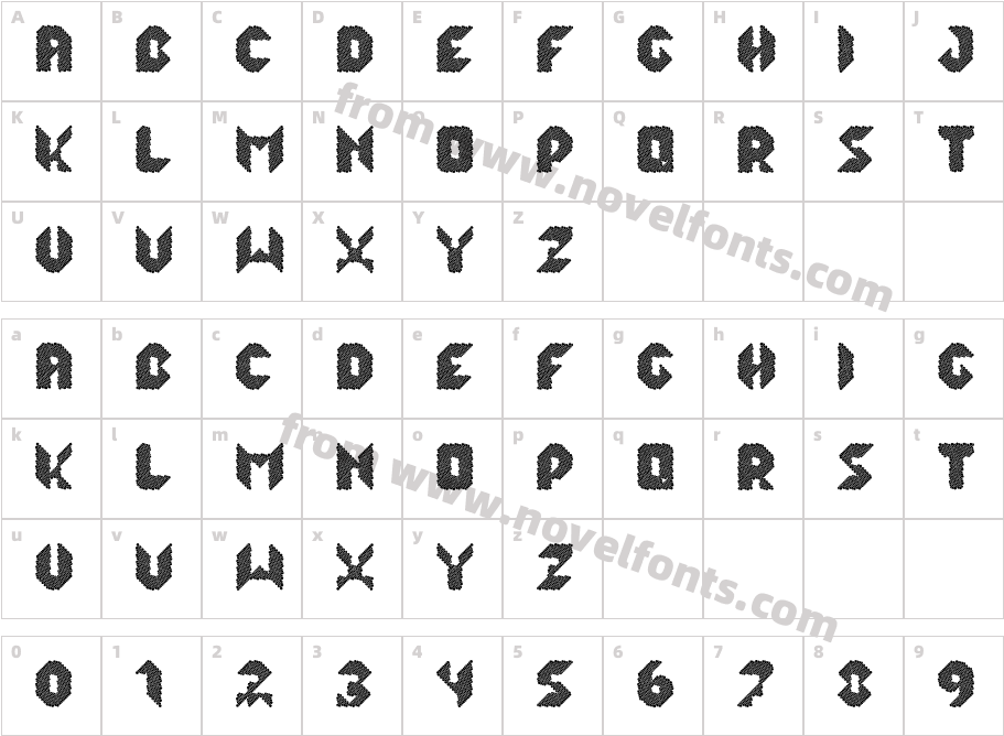 lalek hexCharacter Map