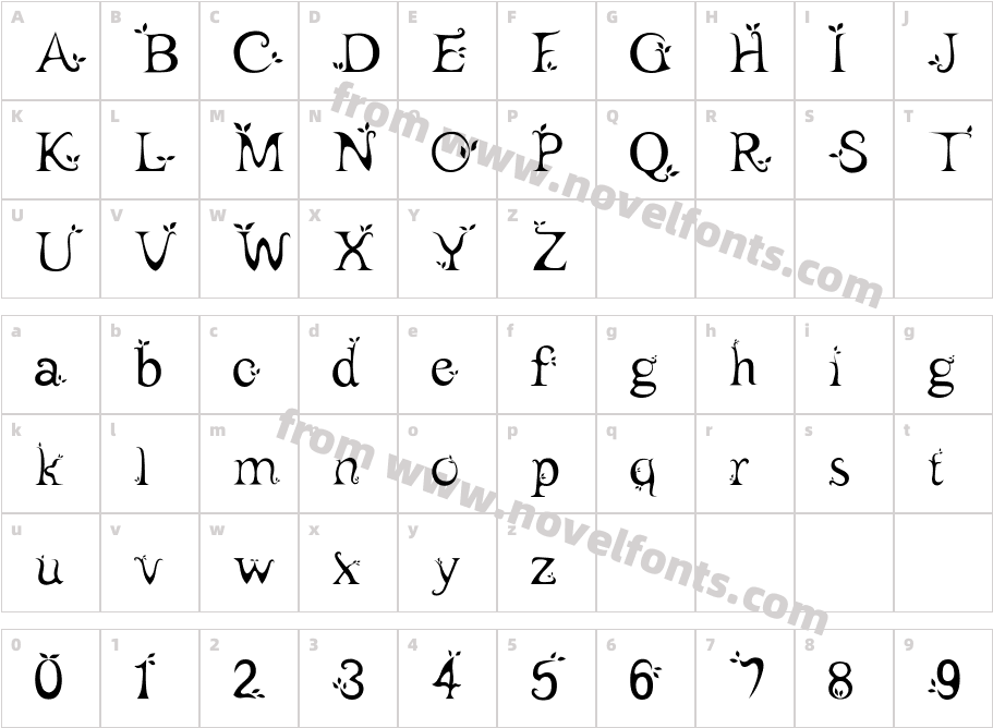 leaf1Character Map