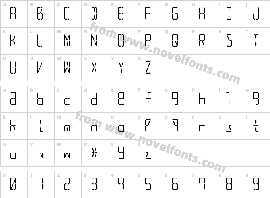 led16sgmnt2-RegularCharacter Map