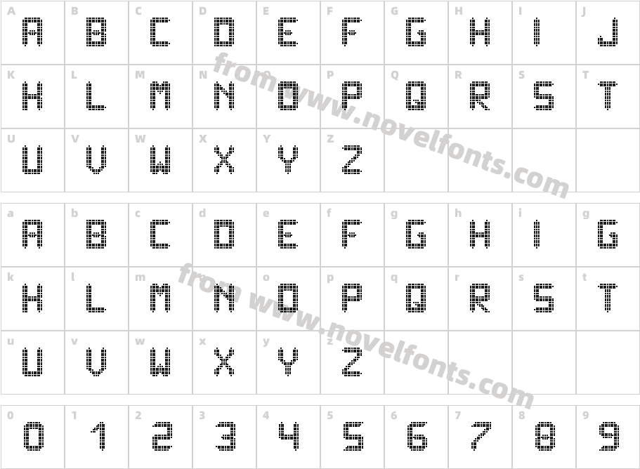 ledisplayx tfbCharacter Map