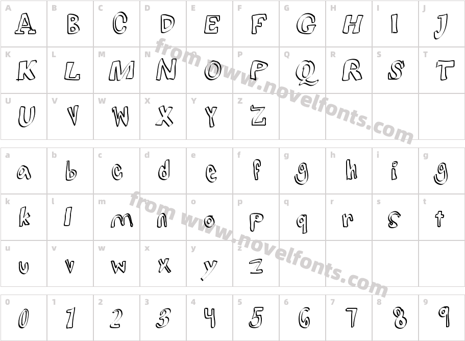 lightsfromtheairplaneCharacter Map