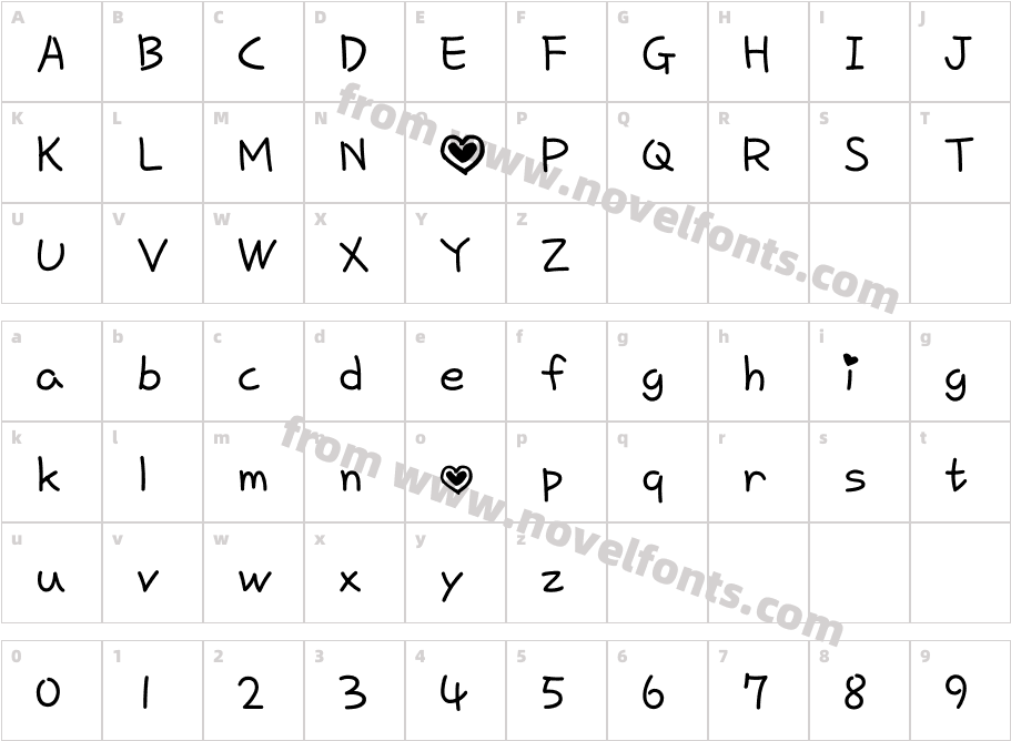 love of love by OUBYCCharacter Map