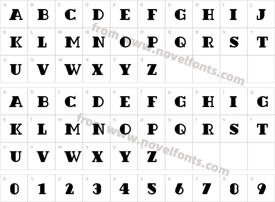 326-CAI978Character Map