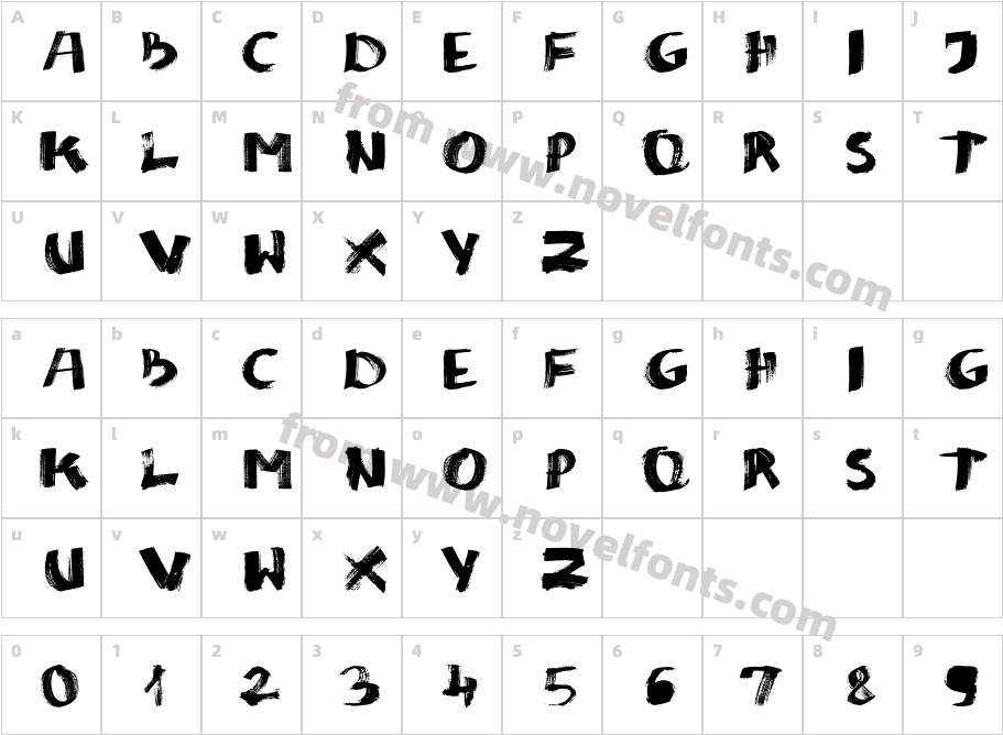 mazakCharacter Map