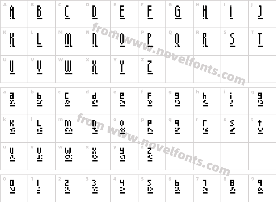 megapixelCharacter Map