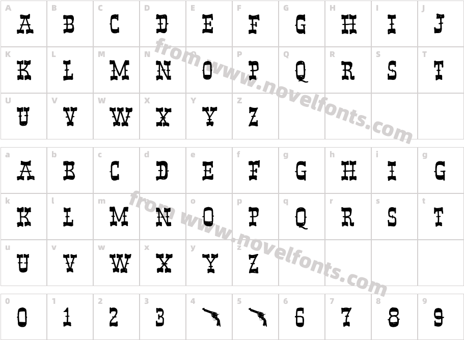 Band Wagon DEMO RegularCharacter Map