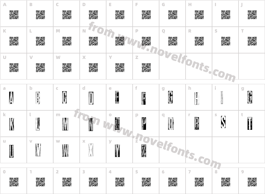 metalblocktangoCharacter Map