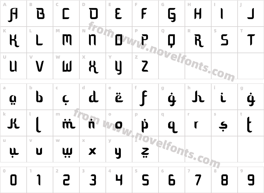 mozaik ramadhanCharacter Map