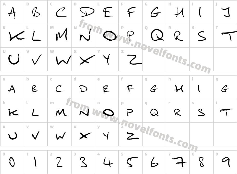 mydai1Character Map